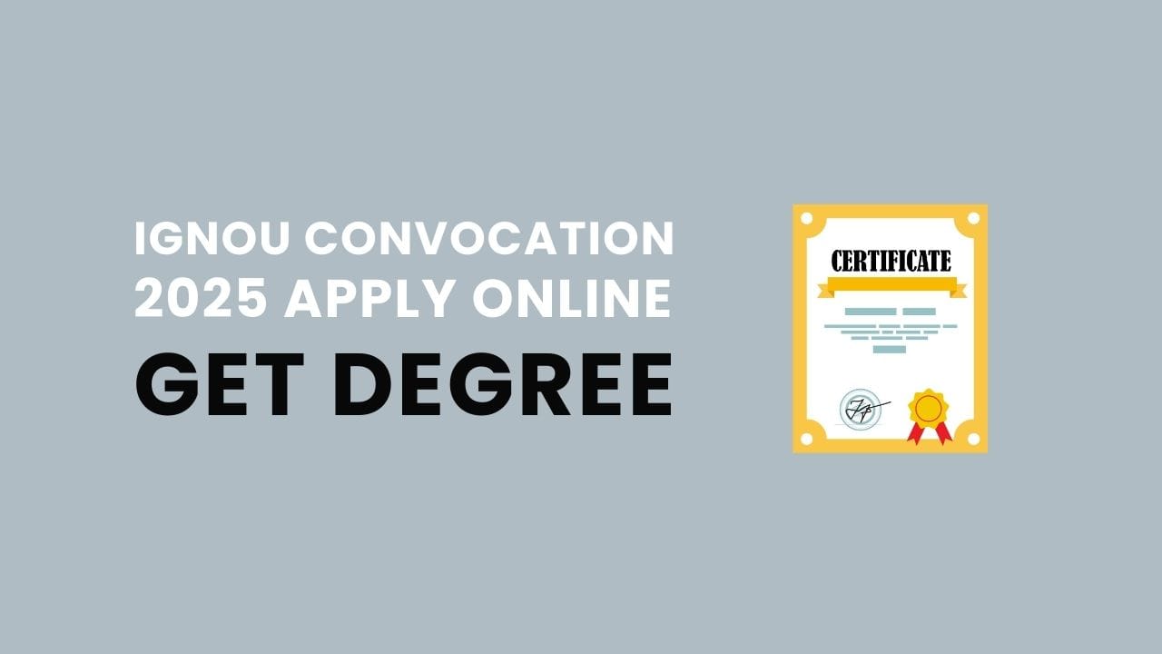 ignou convocation Complete Guide to IGNOU Convocation 2025: Dates, Fees, and Updates