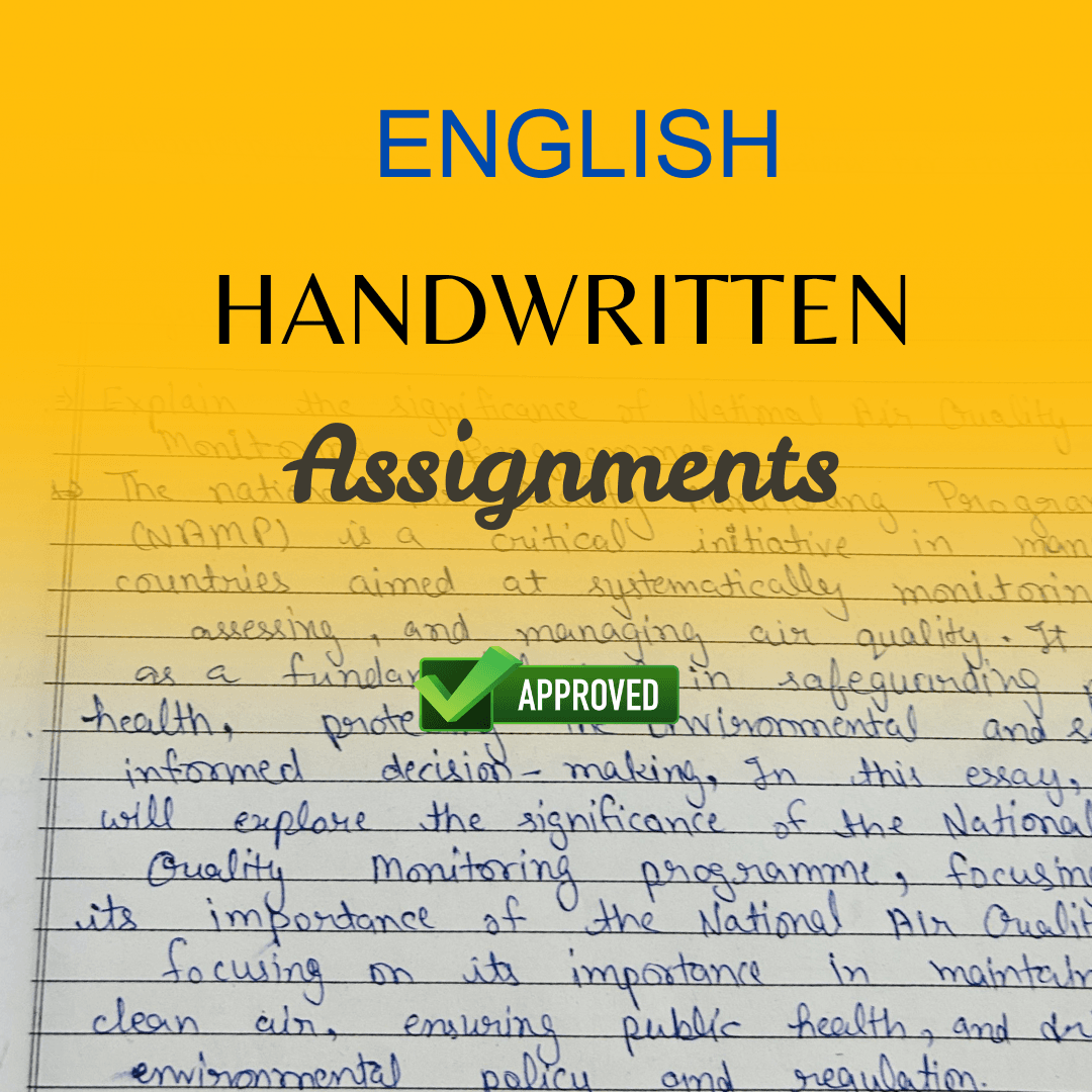engllish handwritten assignment IGNOU Handwritten Assignment (English Medium) - Image 1