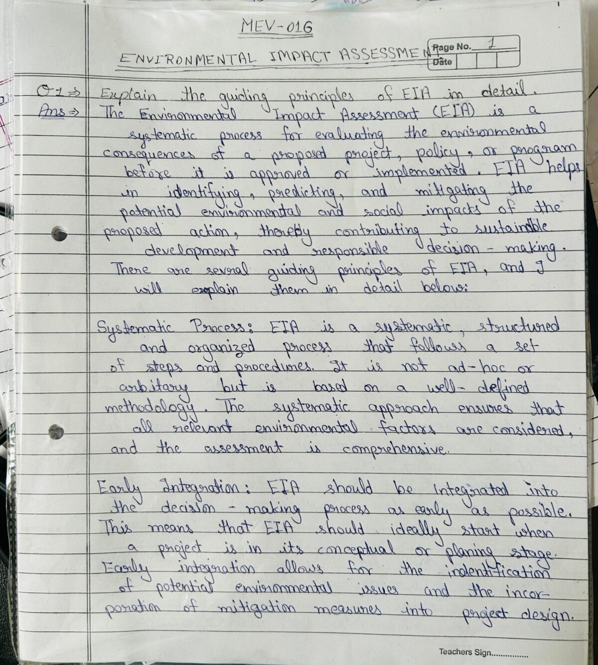 IGNOU Handwritten Assignment (English Medium) - Image 2